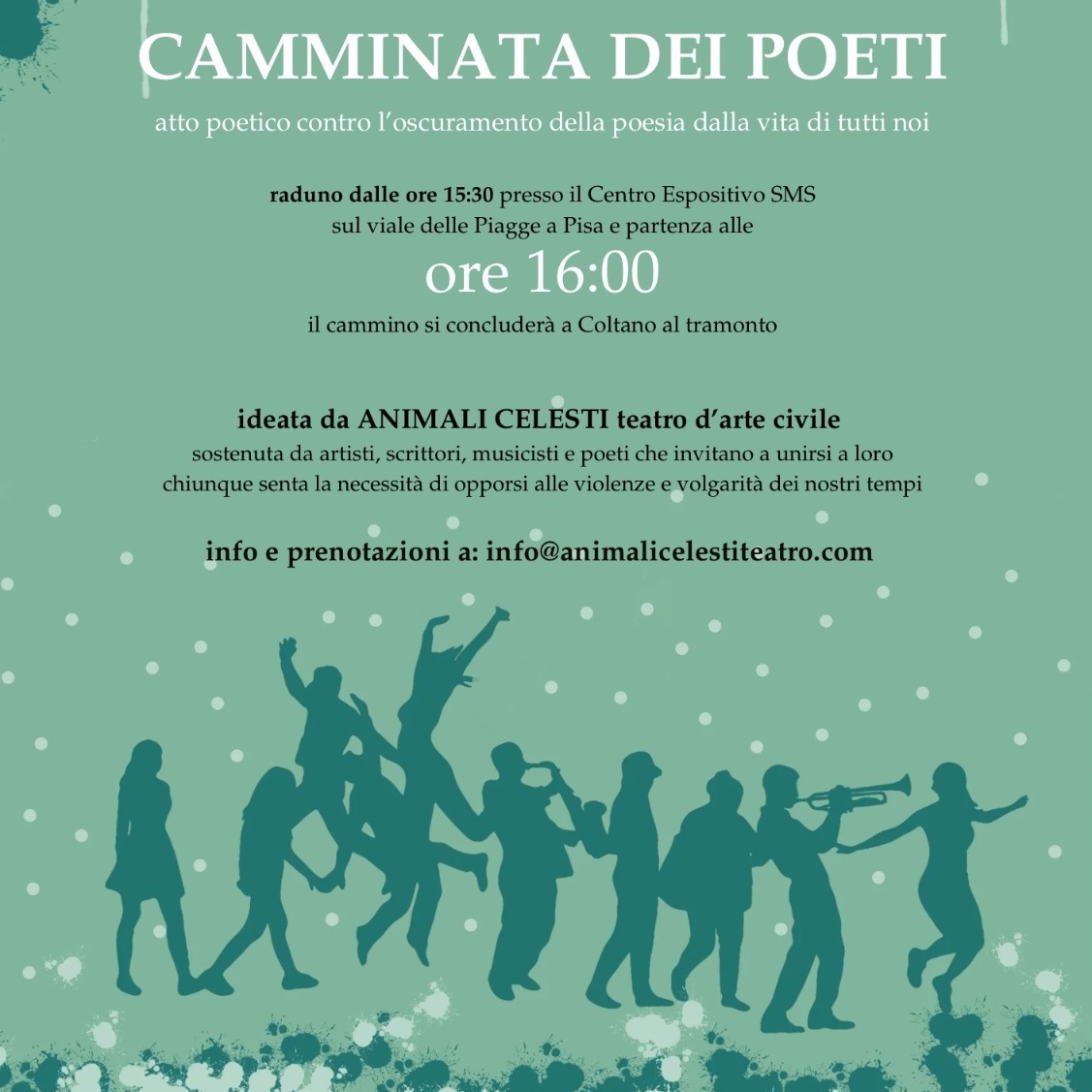 Arriva la Camminata dei Poeti degli Animali Celesti